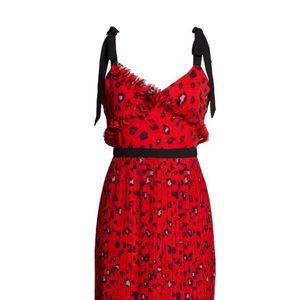 Foxiedox Dress  Red Cheetah Print